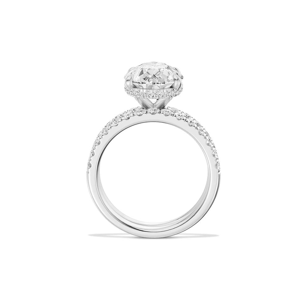 Lab Grown Diamond Pear-Shaped Bridal Set in 14K White Gold (5 ct. tw.) – Image 4 of 6