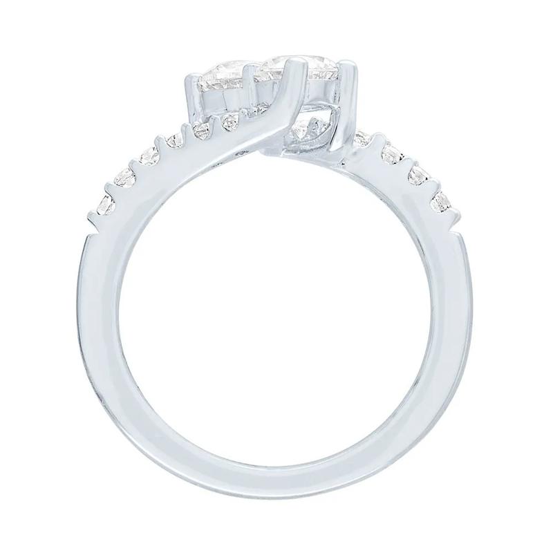Exclusively Us&amp;&#35;174; Lab Created White Sapphire Ring in Sterling Silver – Image 3 of 3