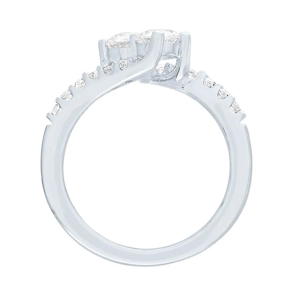 Exclusively Us&amp;#174; Lab Created White Sapphire Ring in Sterling Silver – Image 3 of 3