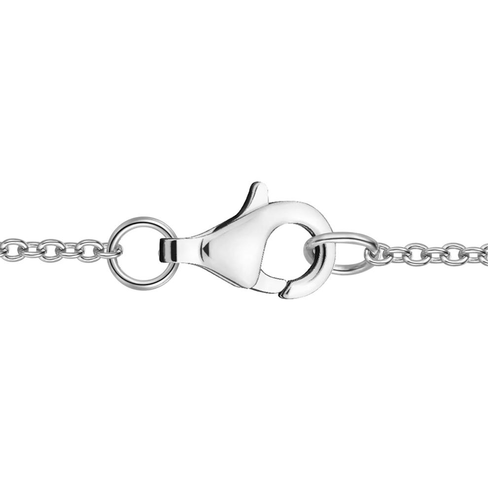 Diamond V-Shape Frontal Drop Pendant Necklace in Sterling Silver (1/3 ct. tw.) – Image 2 of 4