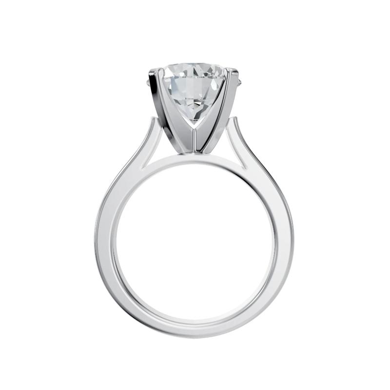 Solitaire Semi-Mount Engagement Ring in 14K White Gold &#40;Setting Only&#41; – Image 2 of 8