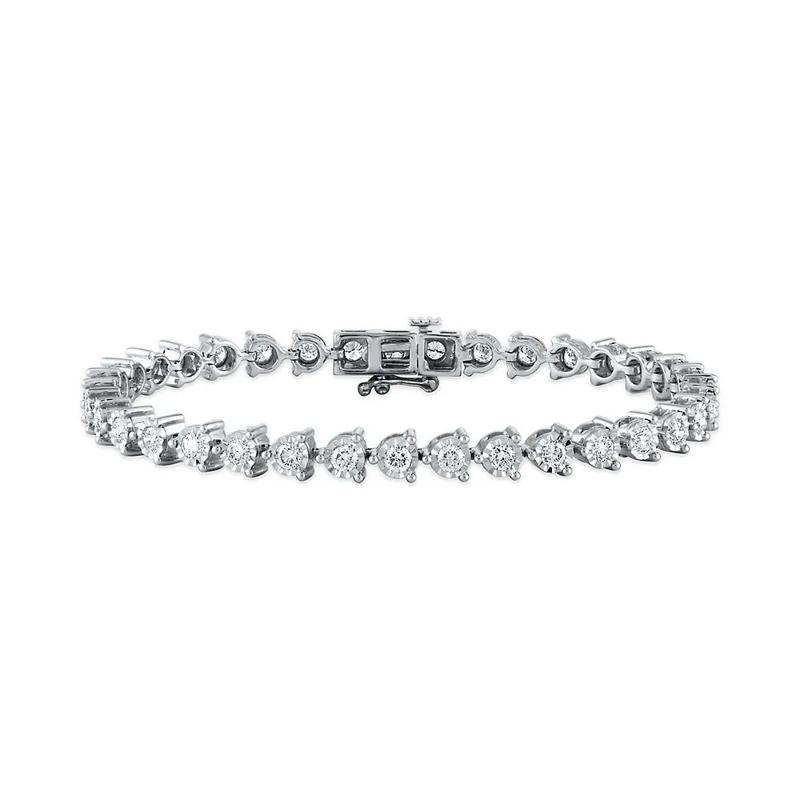 3 ct. tw. Diamond Tennis Bracelet in 10K White Gold – Image 1 of 1