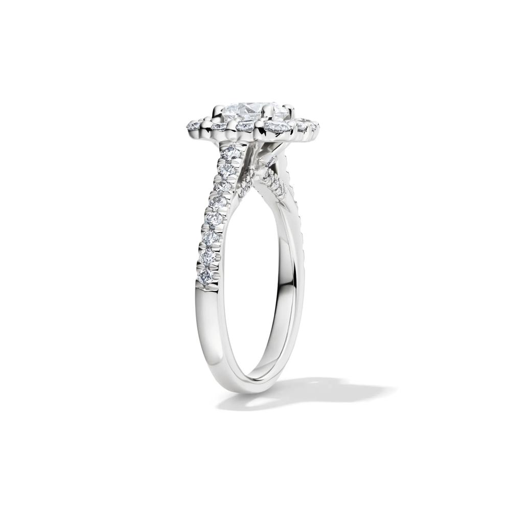 Esme Round Lab Grown Diamond Engagement Ring in Platinum (2 ct. tw.)  – Image 3 of 5