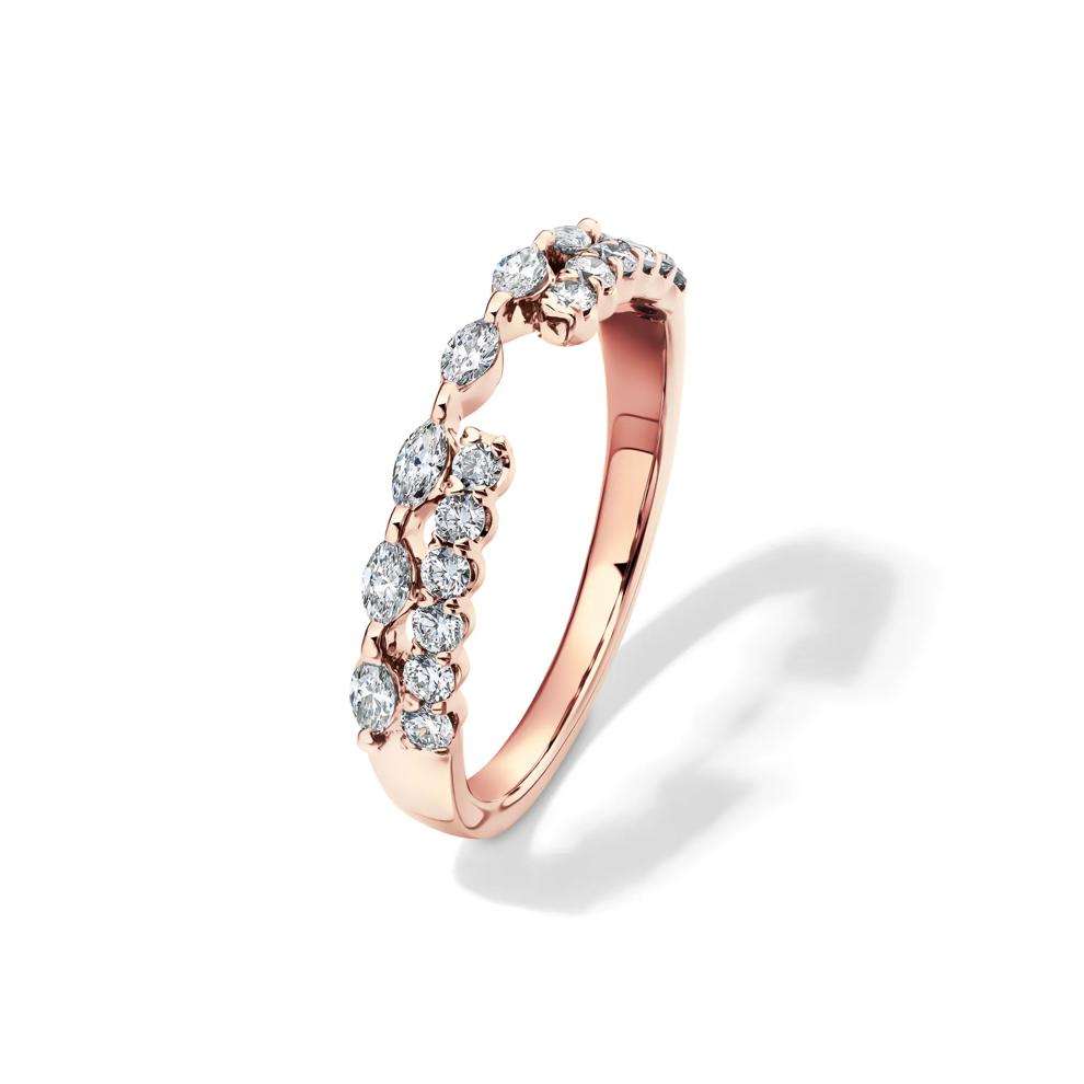Lab Grown Diamond Open Multi-Row Band in 14K Rose Gold (1/2 ct. tw.) – Image 4 of 4