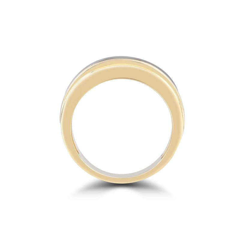 Men&#39;s Black Diamond Band in 10K Yellow Gold &#40;1 ct. tw.&#41; – Image 2 of 4