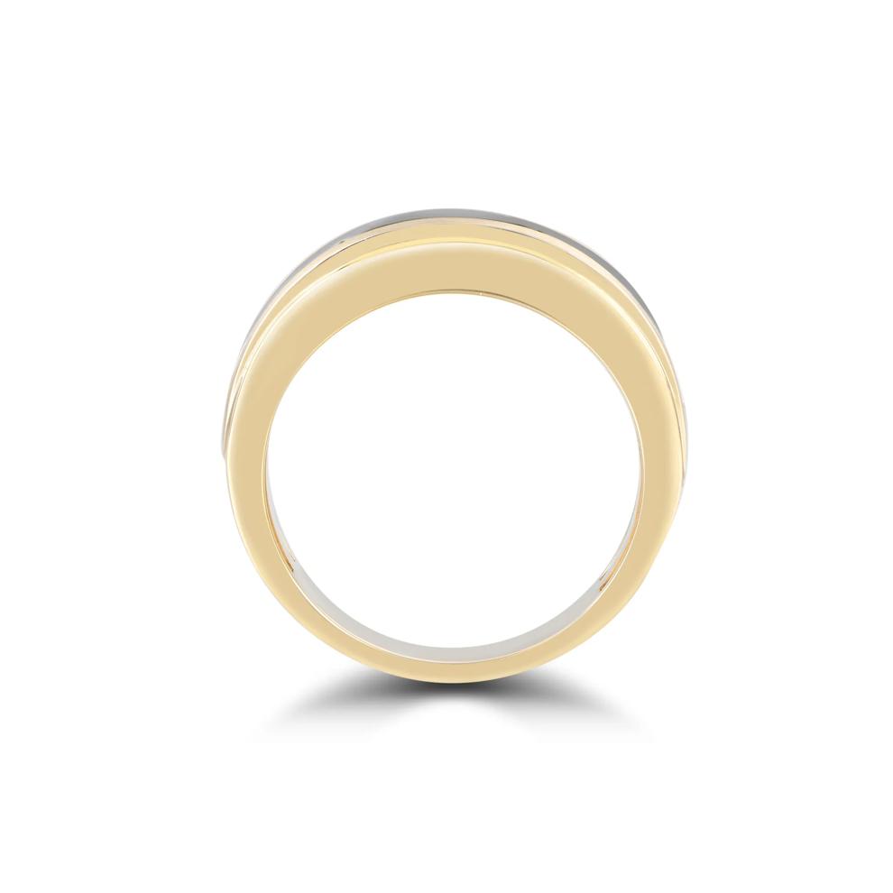 Men's Black Diamond Band in 10K Yellow Gold (1 ct. tw.) – Image 2 of 4