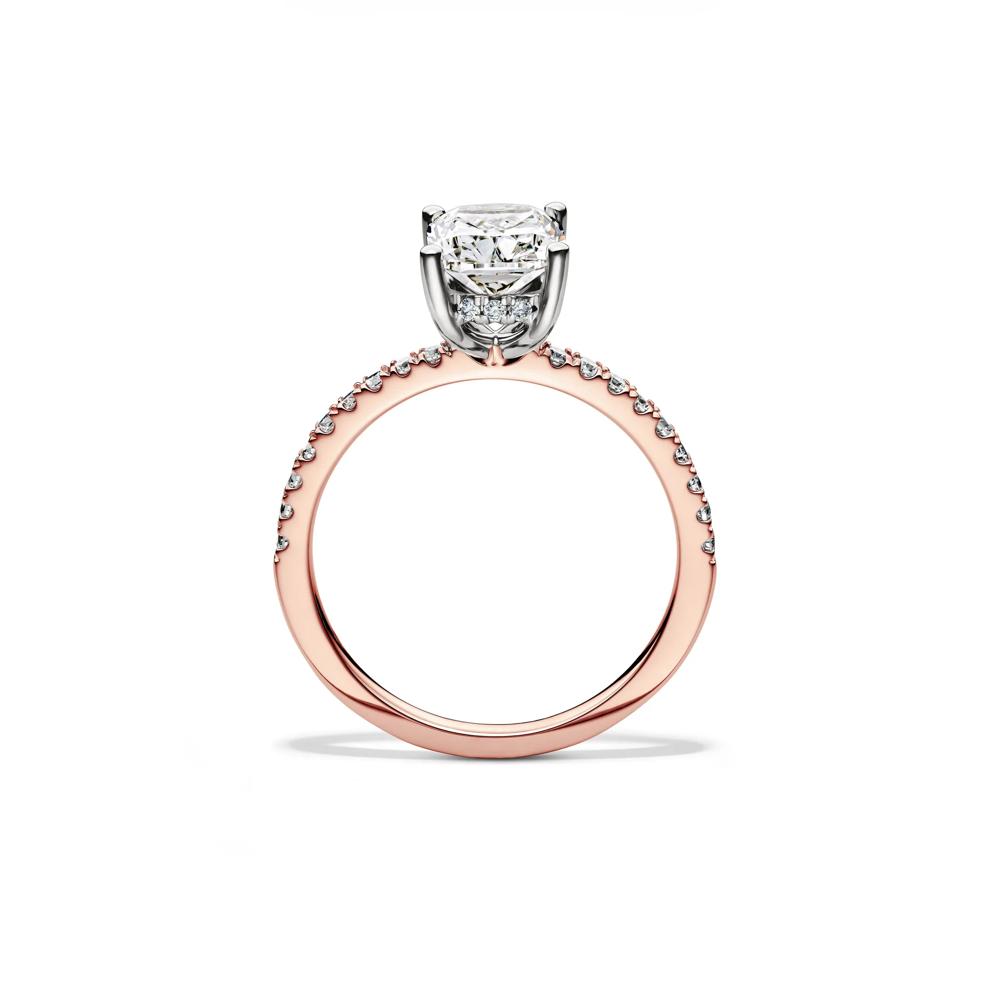 Lab Grown Diamond Elongated Cushion Engagement Ring in 14K Rose Gold (2 1/4 ct. tw.) – Image 2 of 4