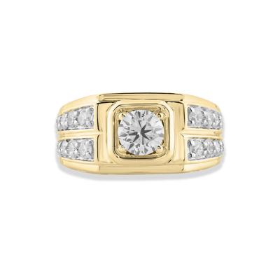 Men's Lab Grown Diamond Ring in 10K Yellow Gold (2 ct. tw.)
