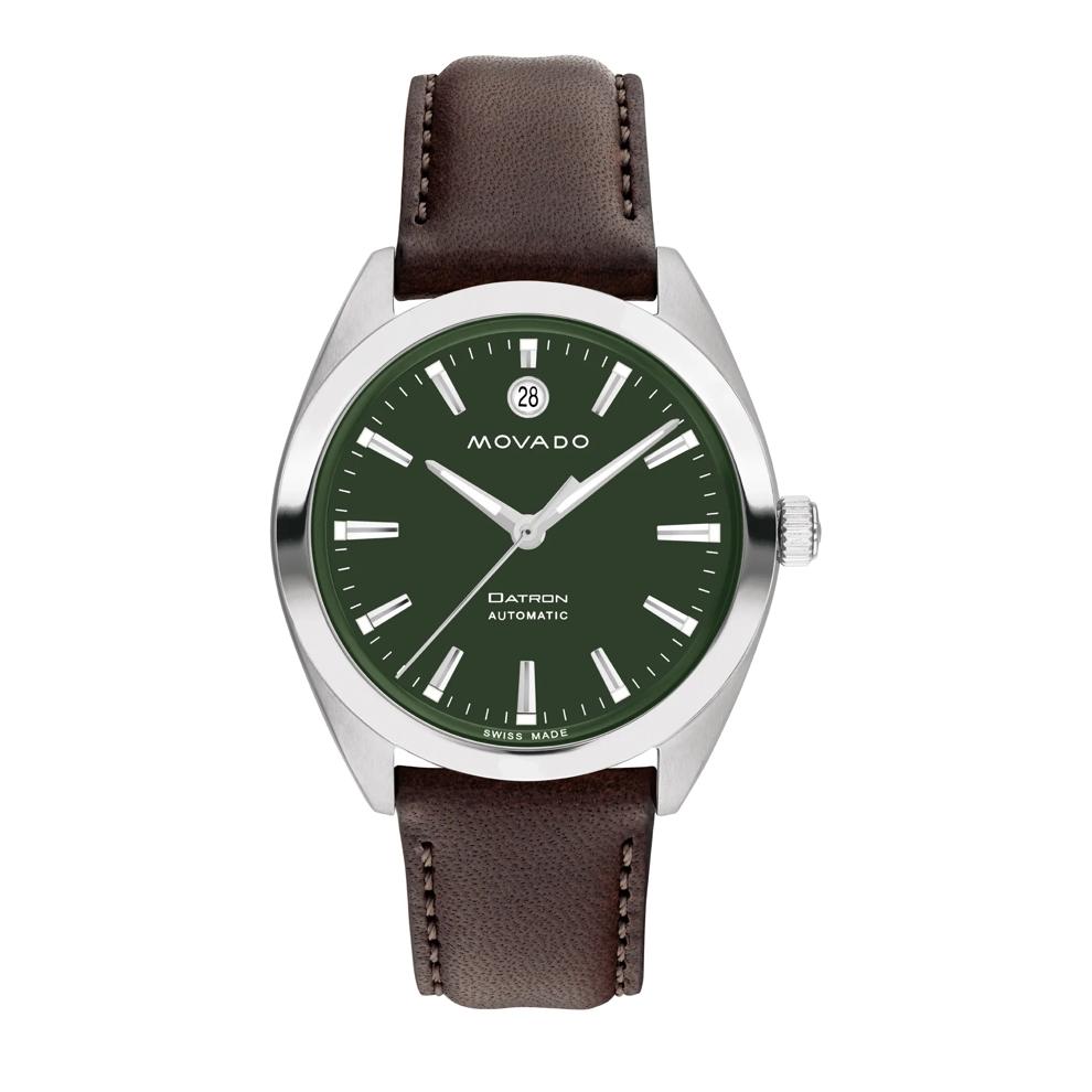 Men's Heritage Datron Watch With Brown Calfskin Leather Strap – Image 1 of 3
