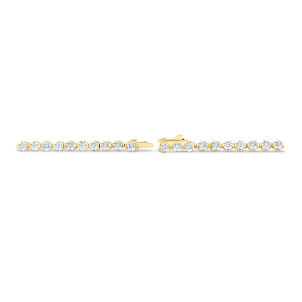 Lab Grown Diamond Tennis Bracelet in 14K Yellow Gold (5 ct. tw.) – Image 2 of 2