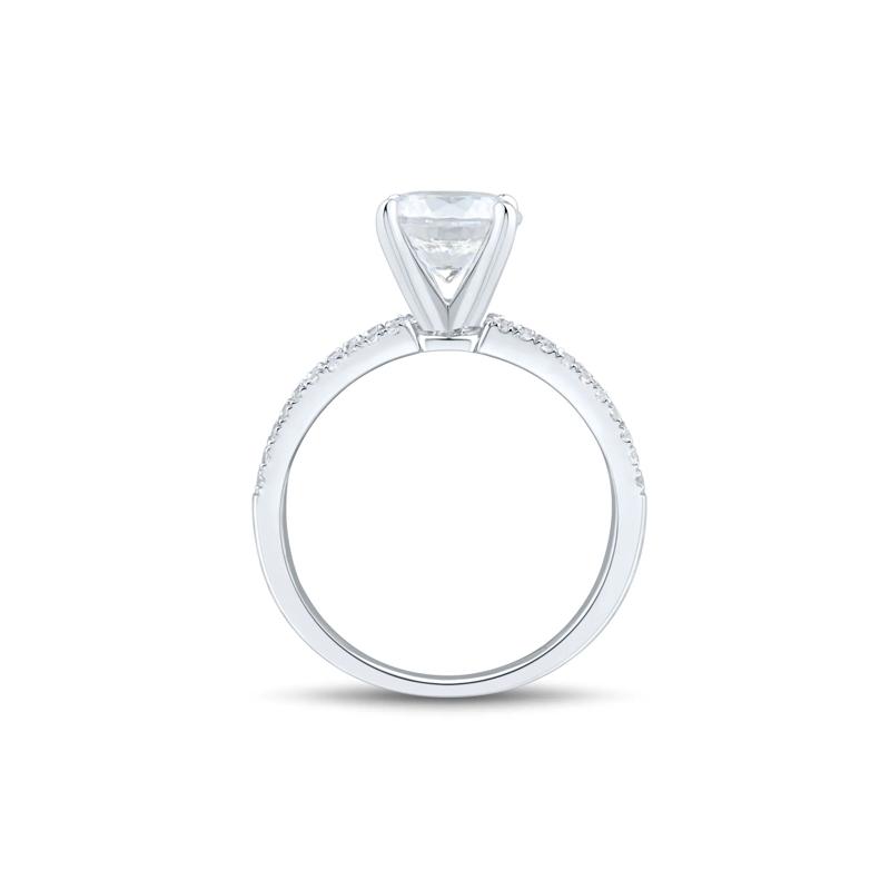 Lab Grown Diamond Semi-Mount Engagement Ring in 14K White Gold &#40;1 ct. tw.&#41; &#40;Setting Only&#41; – Image 6 of 6