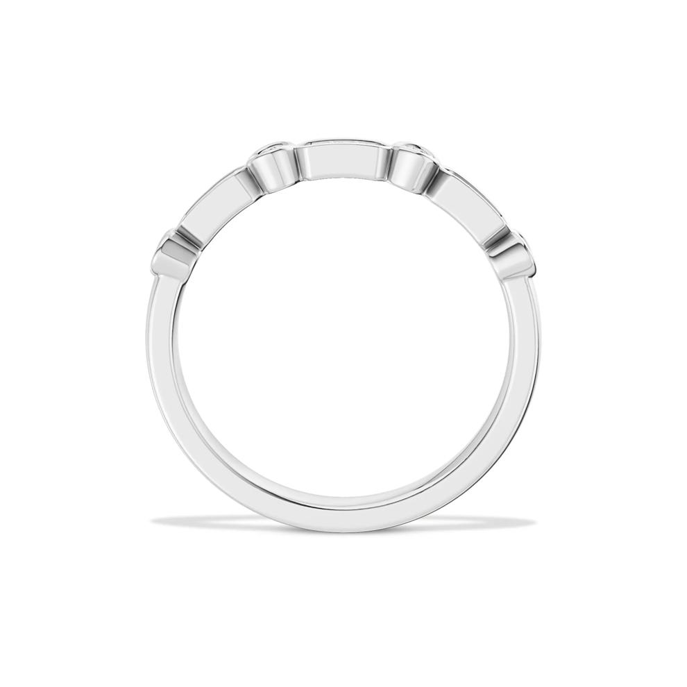 Diamond Stack Band in 10K White Gold (1/10 ct. tw.) – Image 2 of 4