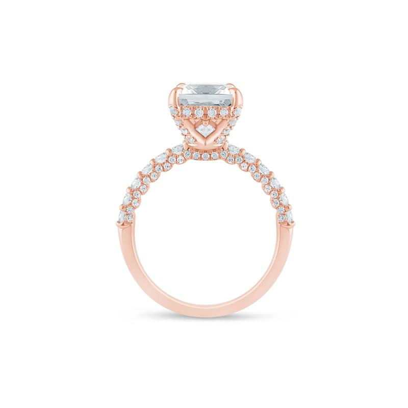 Sabrina Lab Grown Diamond Engagement Ring in 14K Rose and Yellow Gold (3 3/4 ct. tw.) – Image 2 of 3