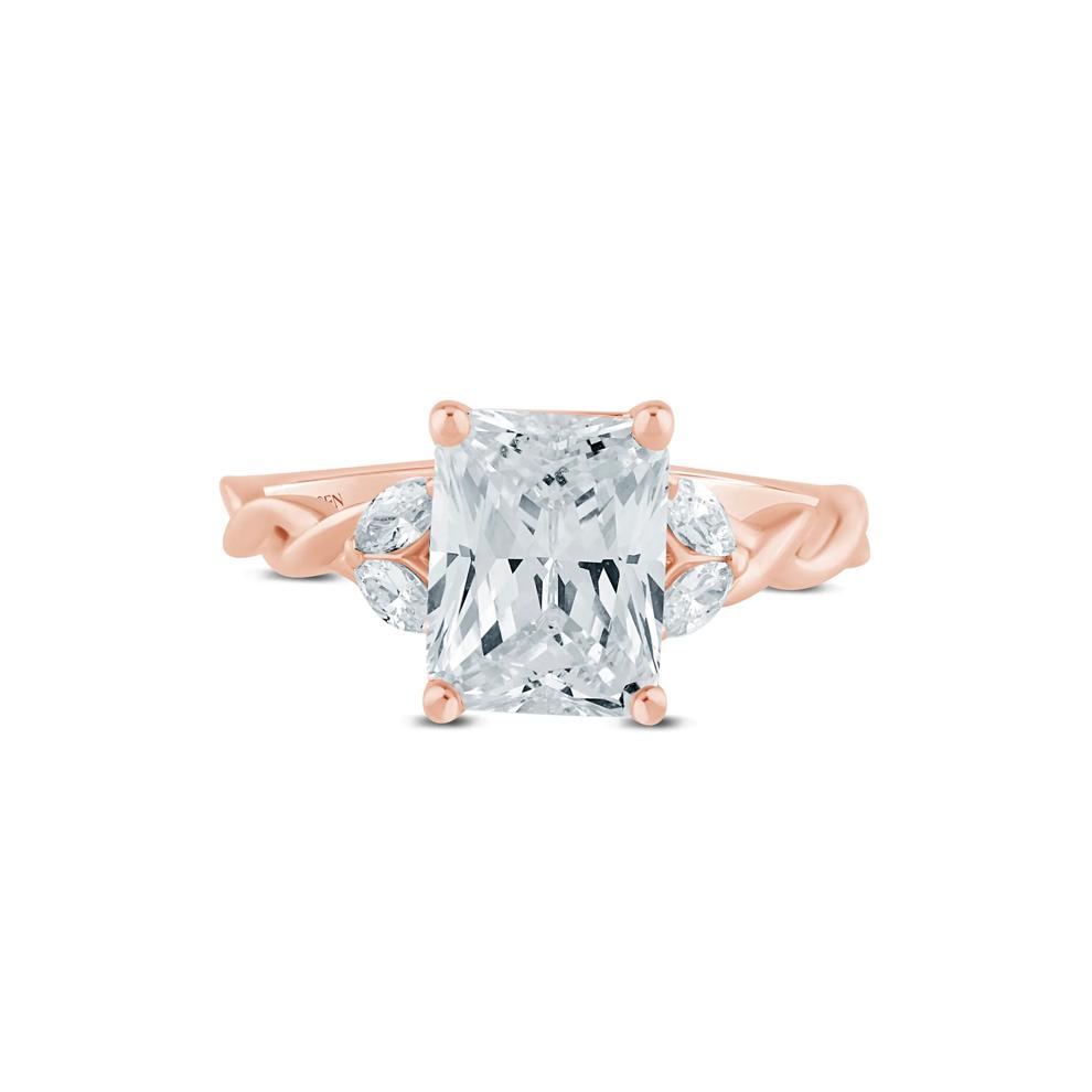 Lab Grown Diamond Engagement Ring in 14K Rose and Yellow Gold (2 1/7 ct. tw.) – Image 1 of 3