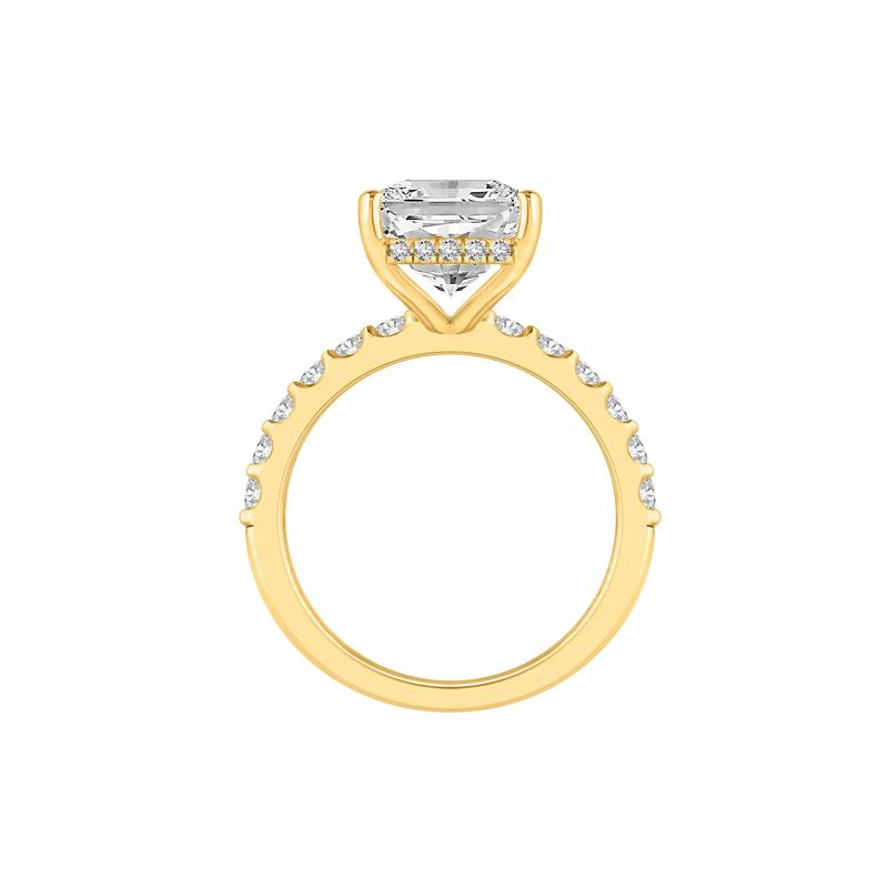 Lab Grown Diamond Radiant Brilliant-Cut Engagement Ring in 14K White Gold (7 3/4 ct. tw.) – Image 2 of 4