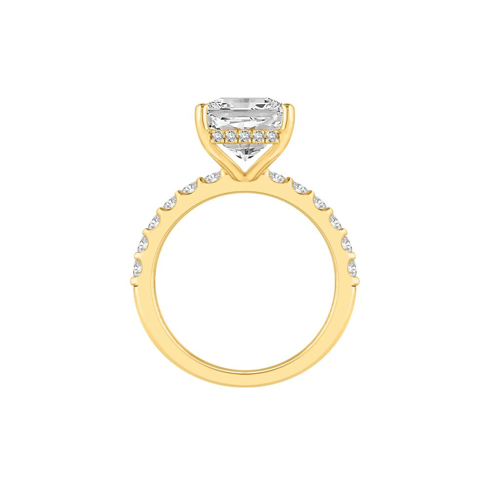 Lab Grown Diamond Radiant Brilliant-Cut Engagement Ring in 14K White Gold (7 3/4 ct. tw.) – Image 2 of 4