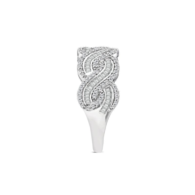 Diamond Woven Band in 10K White Gold &#40;1 ct. tw.&#41; – Image 3 of 3