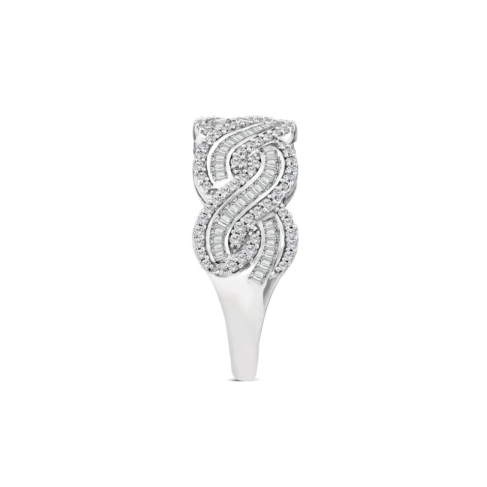 Diamond Woven Band in 10K White Gold (1 ct. tw.) – Image 3 of 3