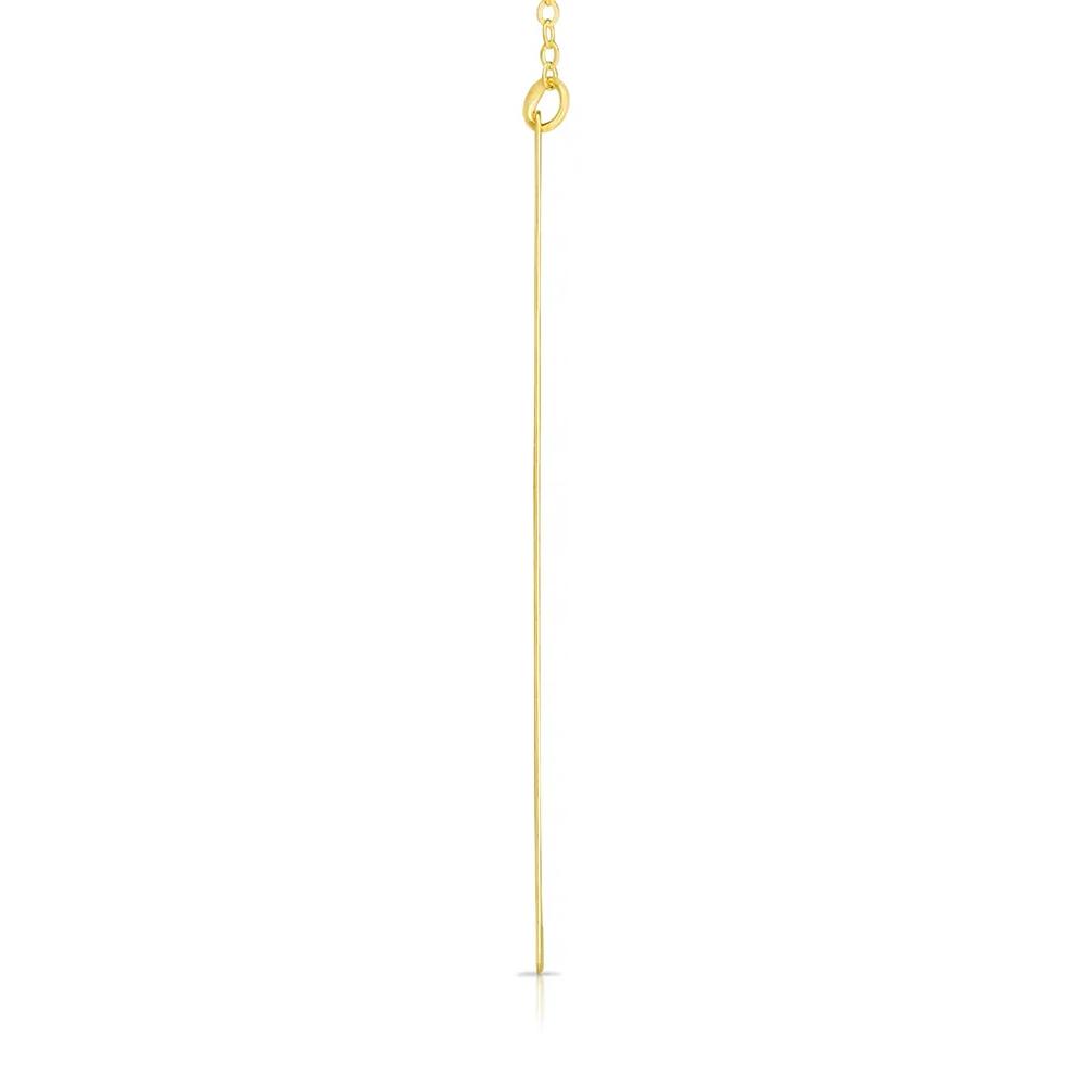 "L" Initial Necklace in 14K Yellow Gold – Image 2 of 3