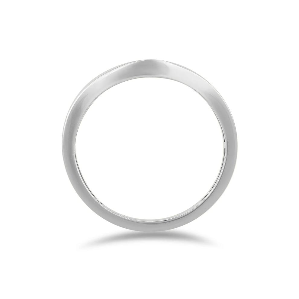 Plain 5MM Contour Band in 10K White Gold – Image 2 of 4