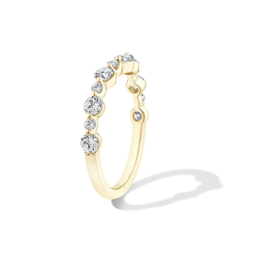 Lab Grown Diamond Contour Band in 14K Yellow Gold (3/4 ct. tw.) – Image 3 of 4