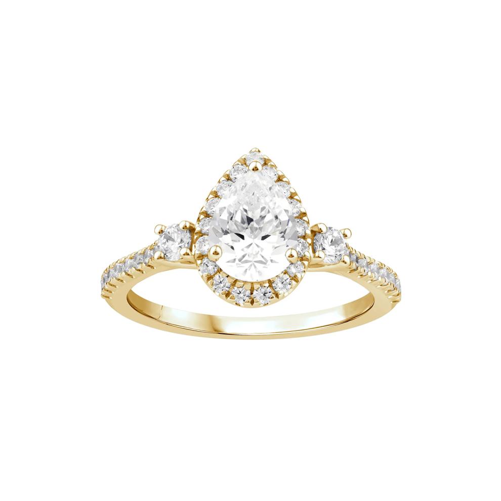 Lab Grown Diamond Engagement Ring in 10K Yellow Gold (1 1/5 ct. tw.) – Image 1 of 3