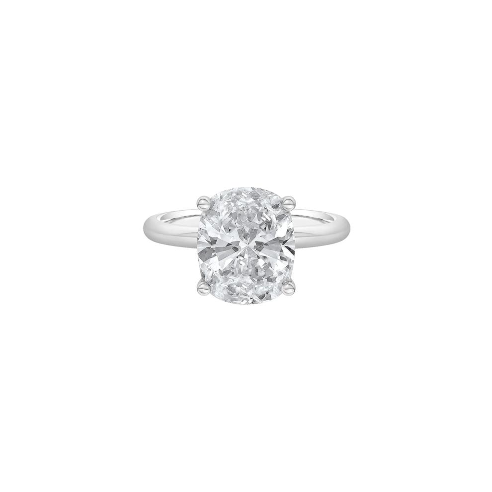 Lab Grown Diamond Elongated Cushion-Cut Engagement Ring in 14K White Gold (5 ct. tw.) – Image 1 of 4