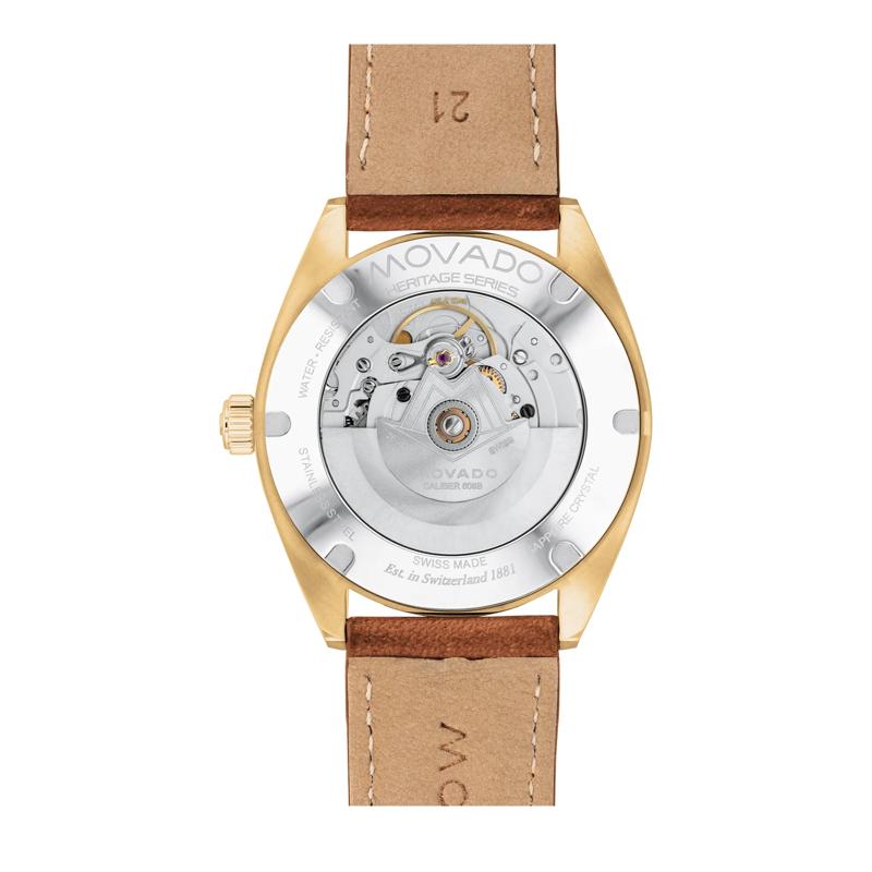 Gents Heritage Datron Watch With Brown Leather Strap – Image 3 of 3