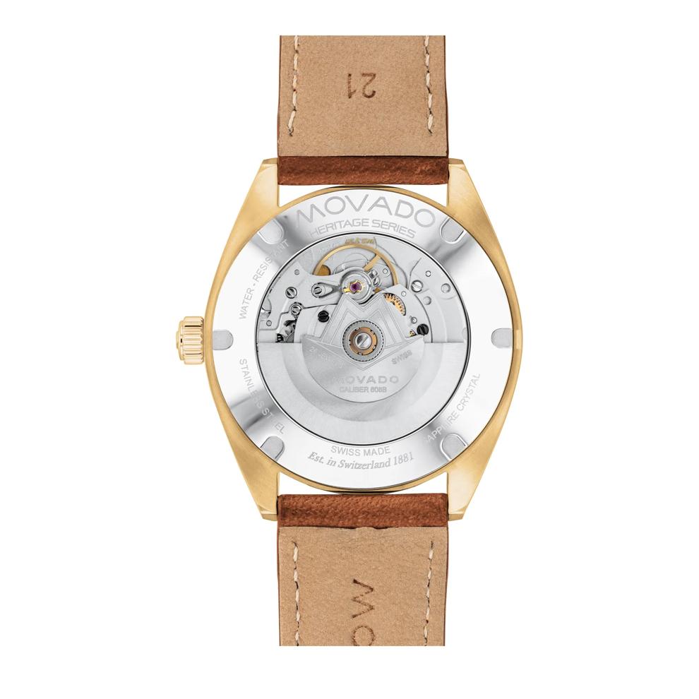 Men's Heritage Datron Watch With Brown Leather Strap – Image 3 of 3