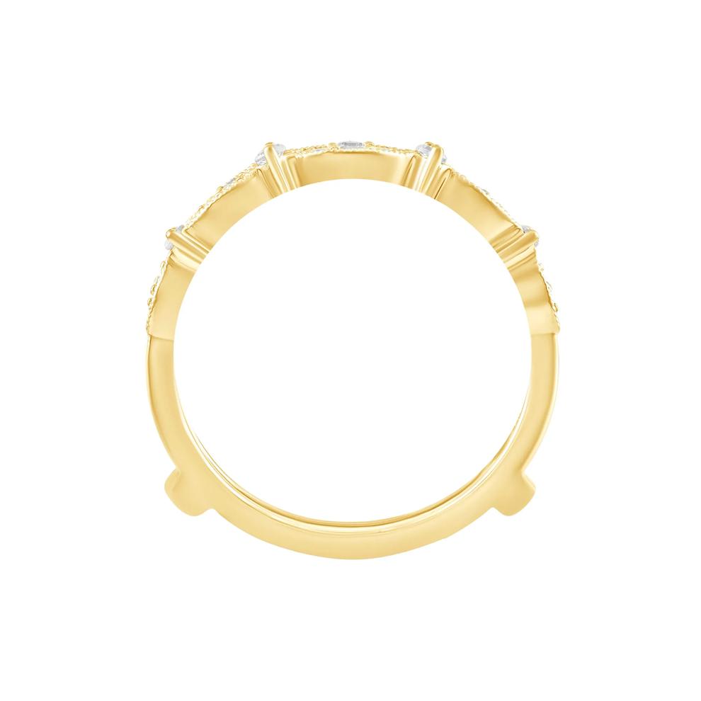 Diamond Insert Ring in 10K Yellow Gold (1/4 ct. tw.) – Image 2 of 3