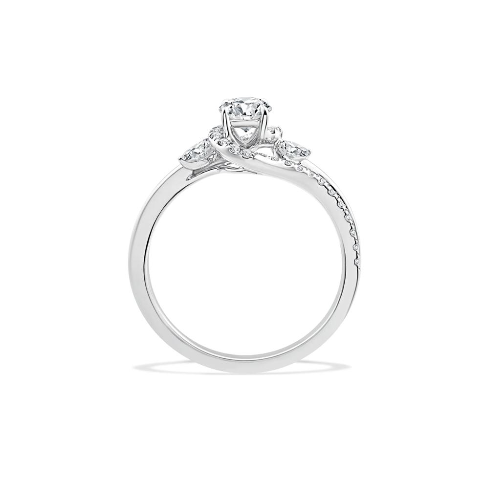 Diamond Round Engagement Ring in 14K White Gold (3/4 ct. tw.) – Image 2 of 4