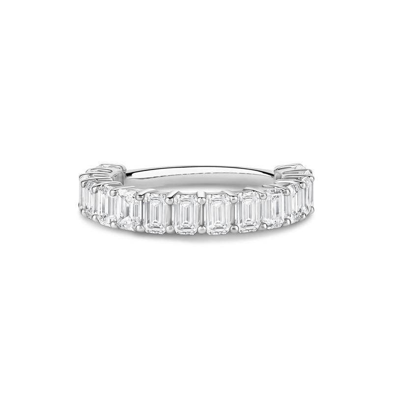Lab Grown Diamond Emerald-Cut Anniversary Band in 14K Gold – Image 1 of 1