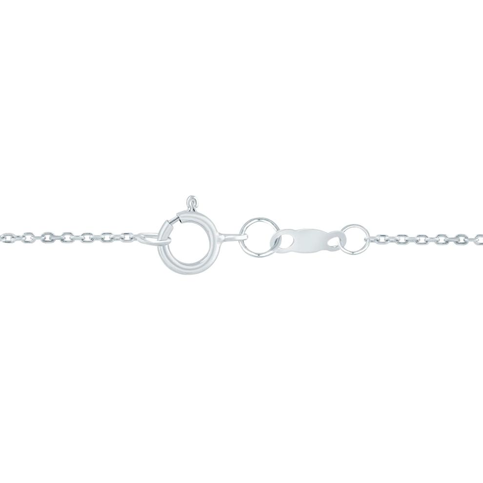 Lab Grown Blue and White Diamond Drop Pendant in 14K White Gold (5/8 ct. tw.) – Image 3 of 3