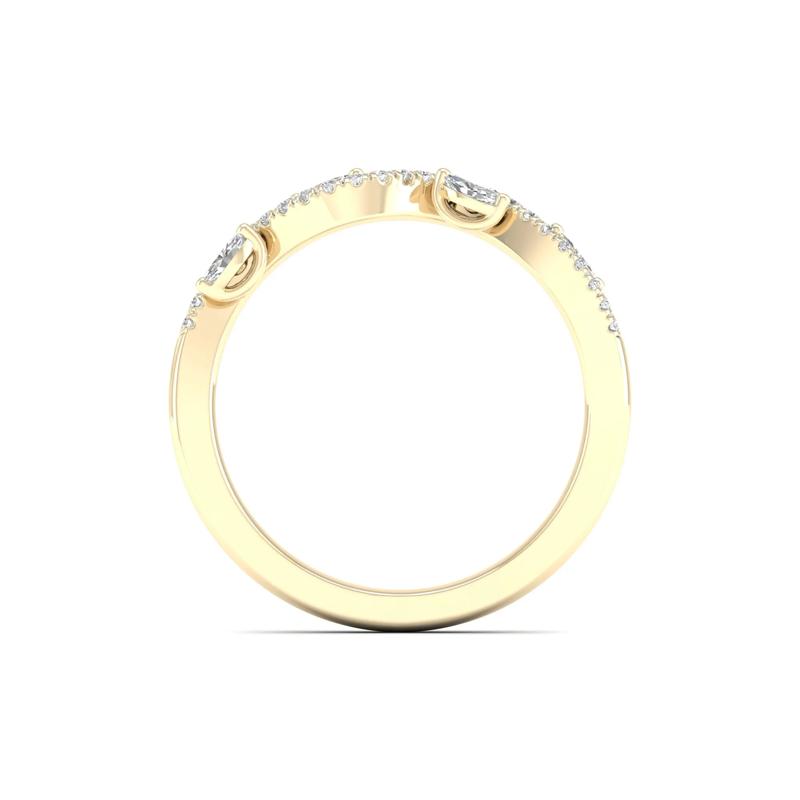 Diamond Vine Anniversary Band in 14K Yellow Gold &#40;1/4 ct. tw.&#41; – Image 2 of 5