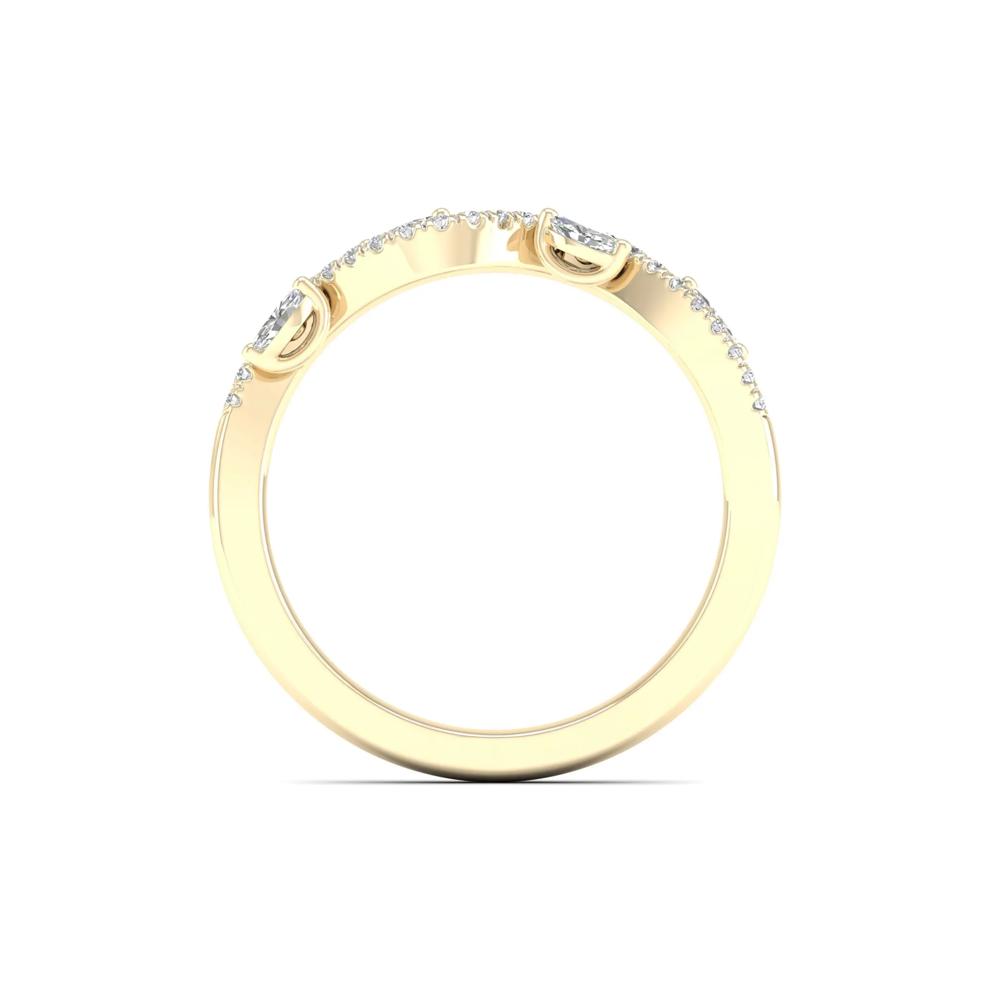 Diamond Vine Anniversary Band in 14K Yellow Gold (1/4 ct. tw.) – Image 2 of 5