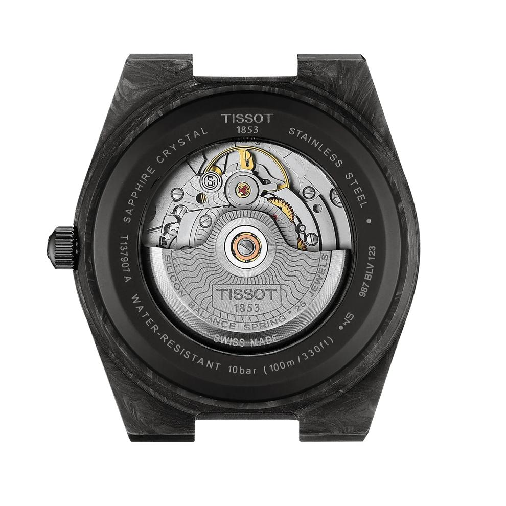 Men's PRX Powermatic 80 Carbon Watch in Black Silicone and Carbon and Black PVD Coated Stainless Steel, 41MM – Image 6 of 6