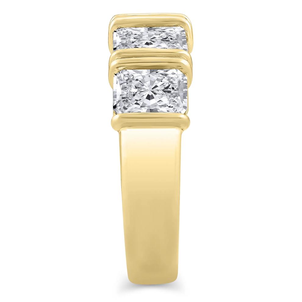 Lab Grown Diamond Five-Stone Anniversary Band in 14K Yellow Gold (3 1/2 ct. tw.) – Image 3 of 4
