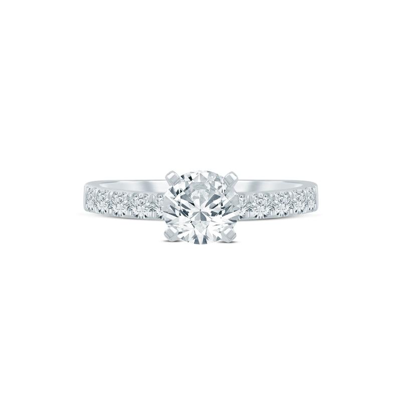 Diamond Semi-Mount Engagement Ring in Platinum &#40;1/2 ct. tw.&#41; &#40;Setting Only&#41; – Image 1 of 6