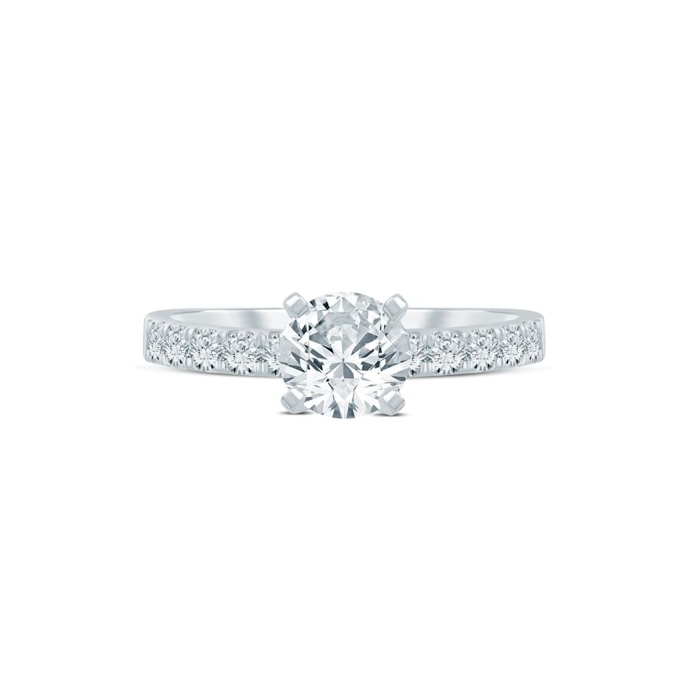 Diamond Semi-Mount Engagement Ring in Platinum (1/2 ct. tw.) (Setting Only) – Image 1 of 6