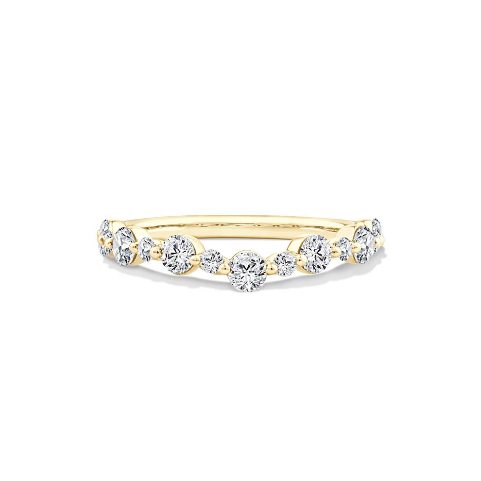 Lab Grown Diamond Contour Band in 14K Yellow Gold (3/4 ct. tw.) – Image 1 of 4