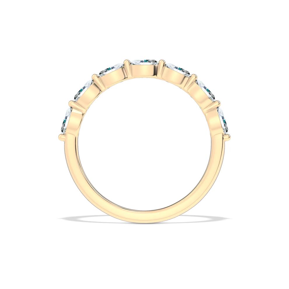 Lab Grown Diamond Open Double Row Band in 14K Yellow Gold (3/4 ct. tw.) – Image 2 of 4
