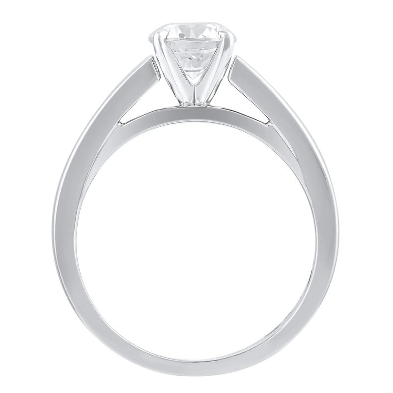 Wide Cathedral Semi-Mount Engagement Ring in 14K Gold, 4.1MM &#40;Setting Only&#41; – Image 3 of 6