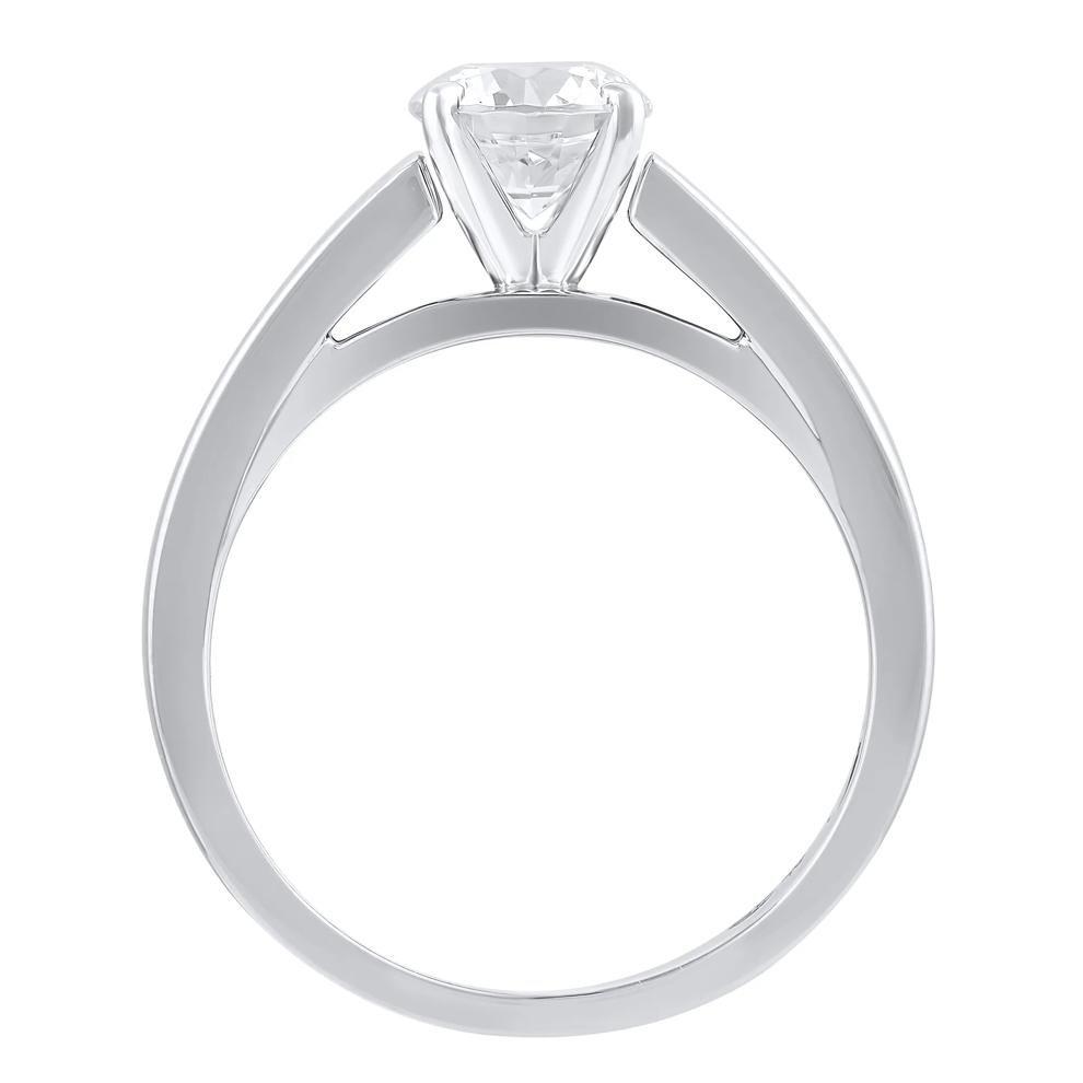 Wide Cathedral Semi-Mount Engagement Ring in 14K Gold, 4.1MM (Setting Only) – Image 3 of 6