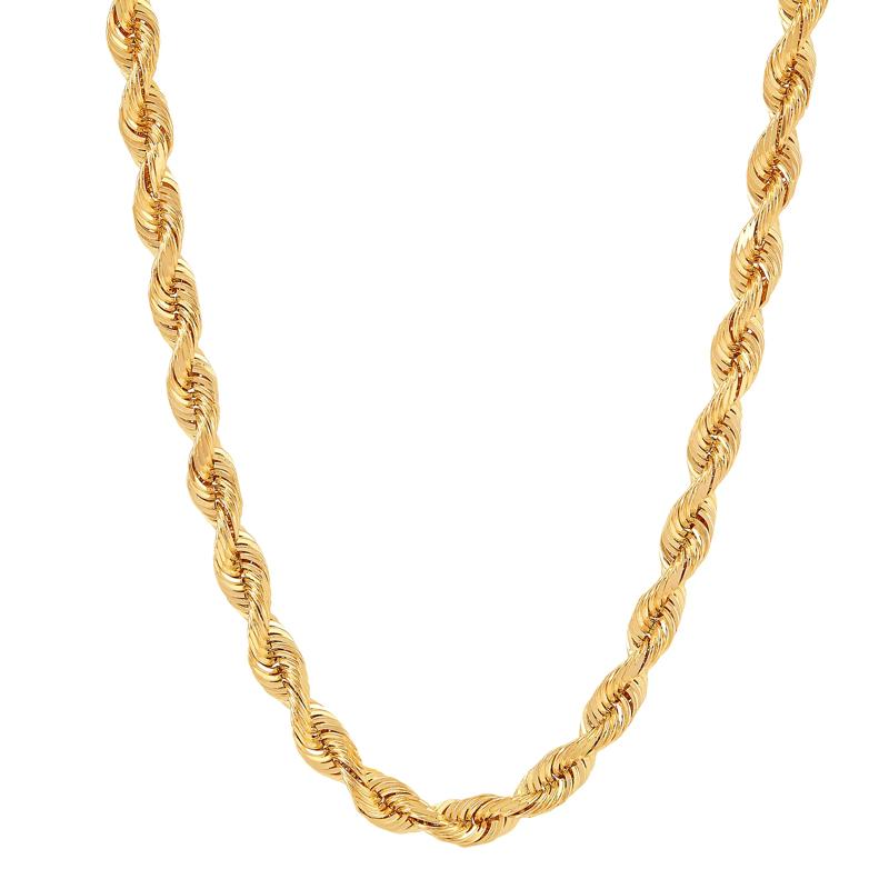 Silk Rope Chain in 14K Yellow Gold, 4.3MM, 22&rdquo; – Image 1 of 3