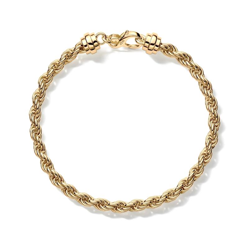 Rope Chain Bracelet in Vermeil, 8.5&quot; – Image 2 of 2