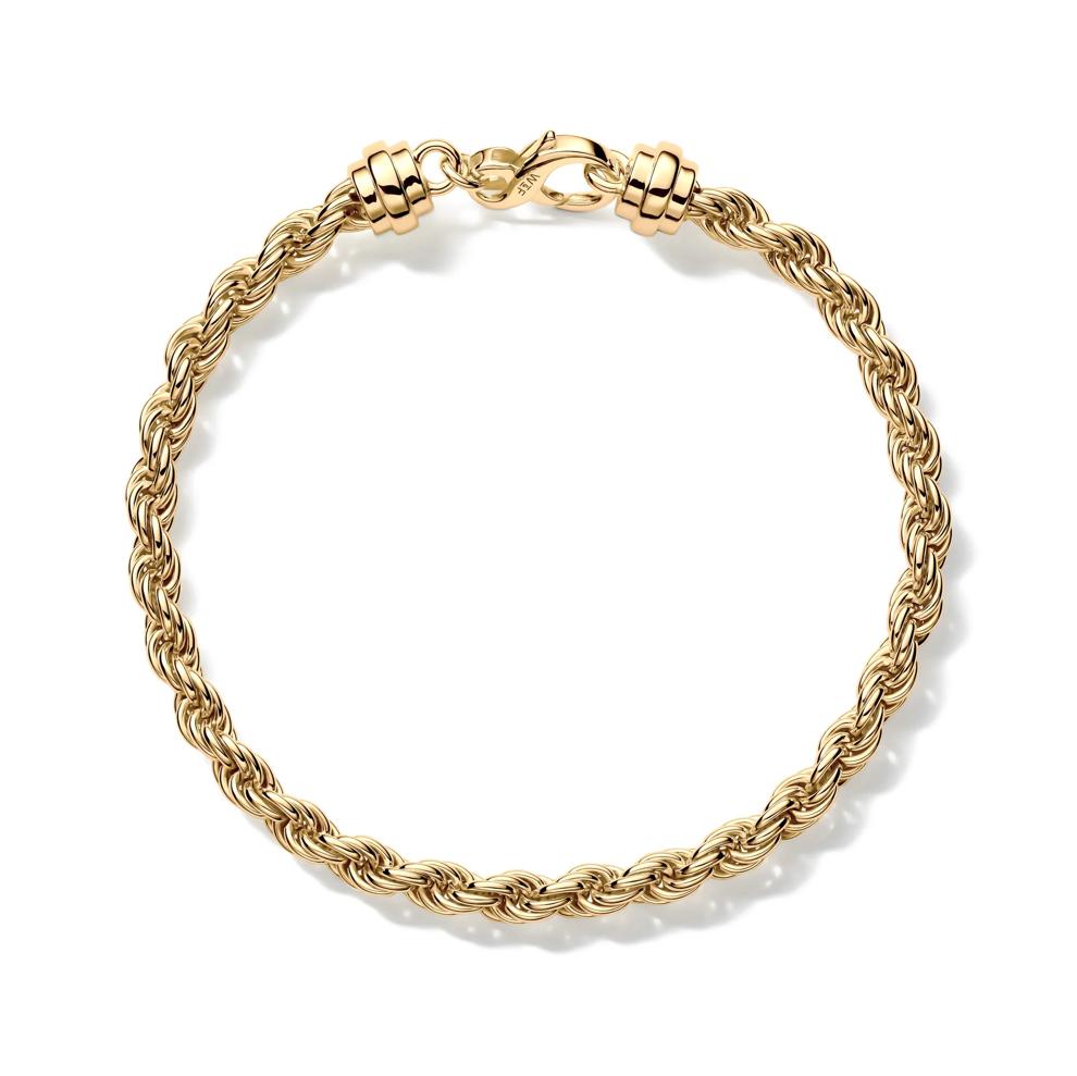Rope Chain Bracelet in Vermeil, 8.5" – Image 2 of 2