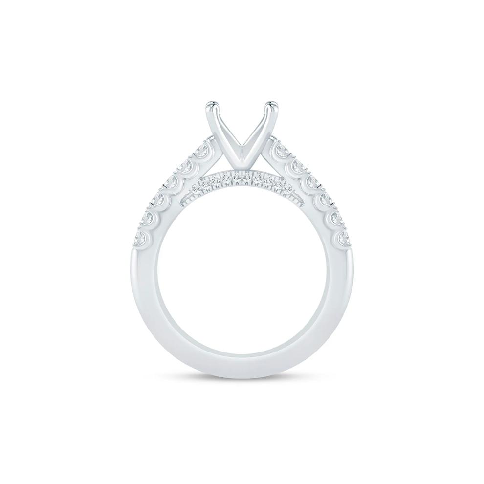 Lab Grown Diamond Semi-Mount Ring in 14K White Gold (1/2 ct. tw.) – Image 4 of 6