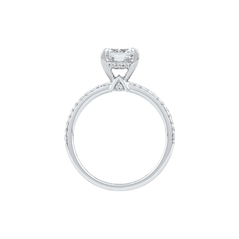 Anais Radiant-Cut Lab Grown Diamond Engagement Ring in 14K White Gold &#40;2 1/4 ct. tw.&#41; – Image 2 of 4