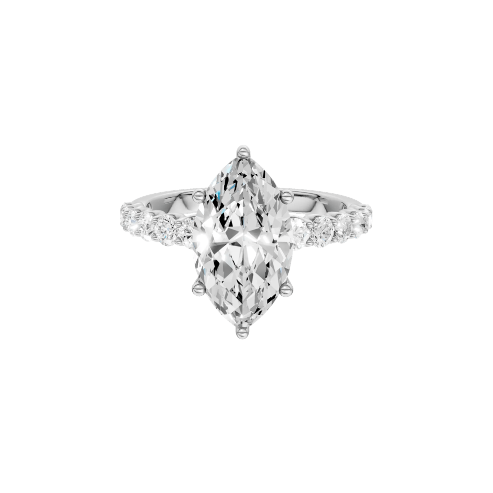 Lab Grown Diamond Engagement Ring in 14K White Gold (3 5/8 ct. tw.) – Image 1 of 5
