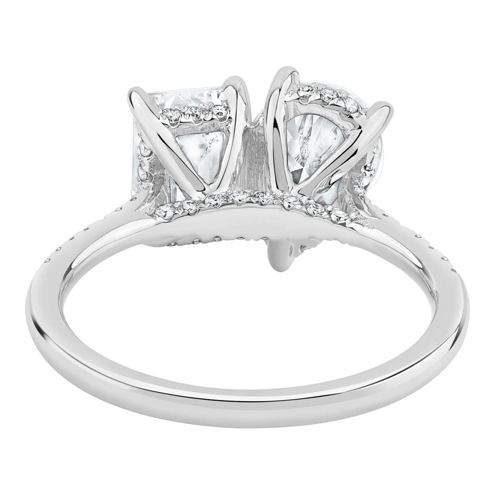 Gianna Lab Grown Diamond Toi et Moi Engagement Ring in Platinum (3 1/4 ct. tw.) – Image 4 of 5